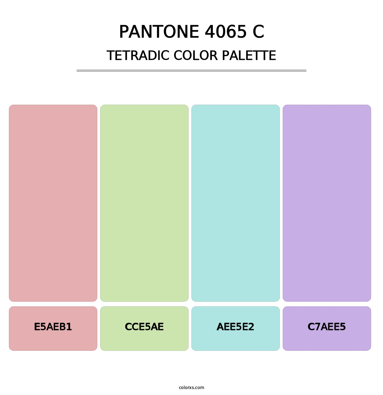 PANTONE 4065 C - Tetradic Color Palette
