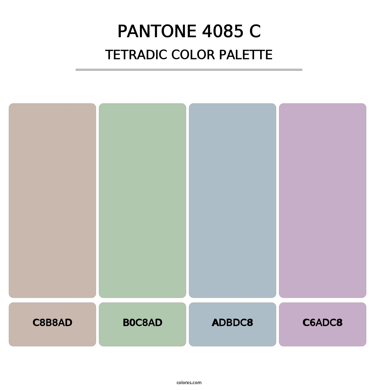 PANTONE 4085 C - Tetradic Color Palette