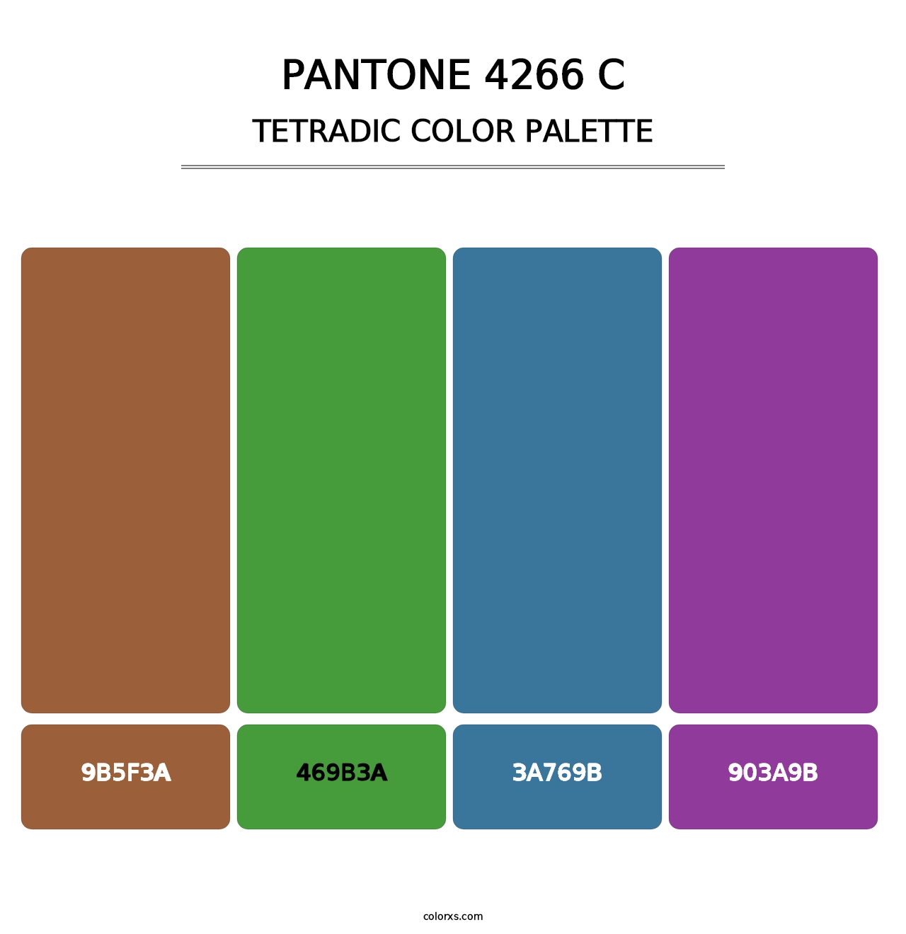 PANTONE 4266 C - Tetradic Color Palette