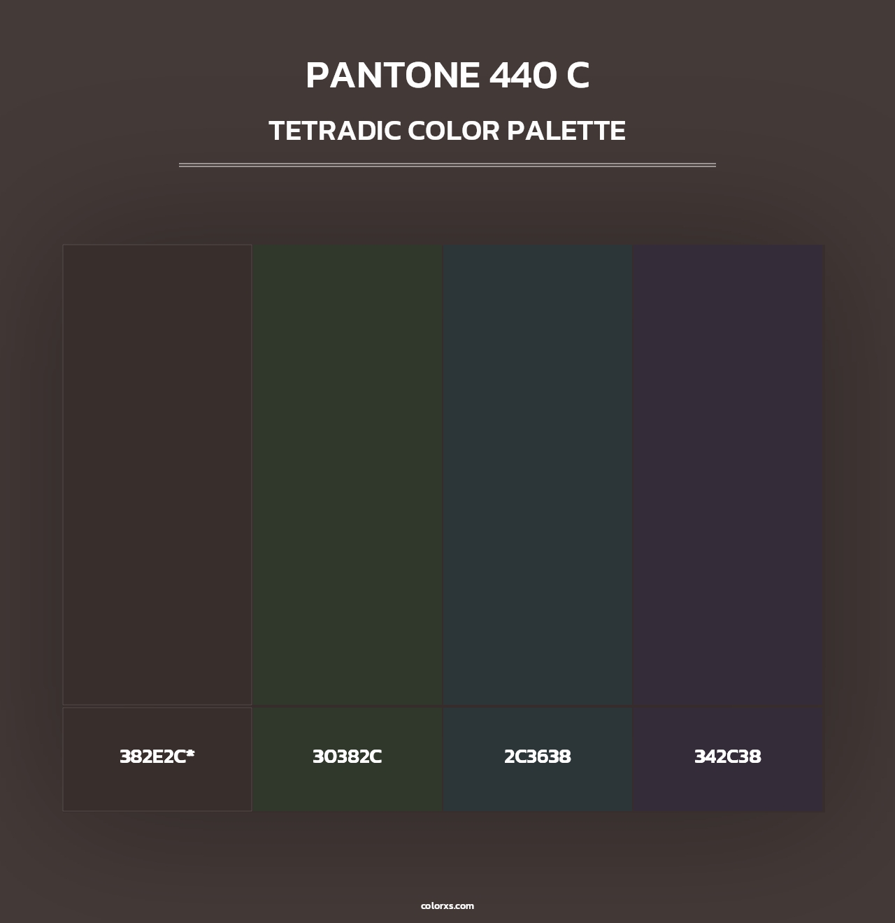 PANTONE 440 C - Tetradic Color Palette