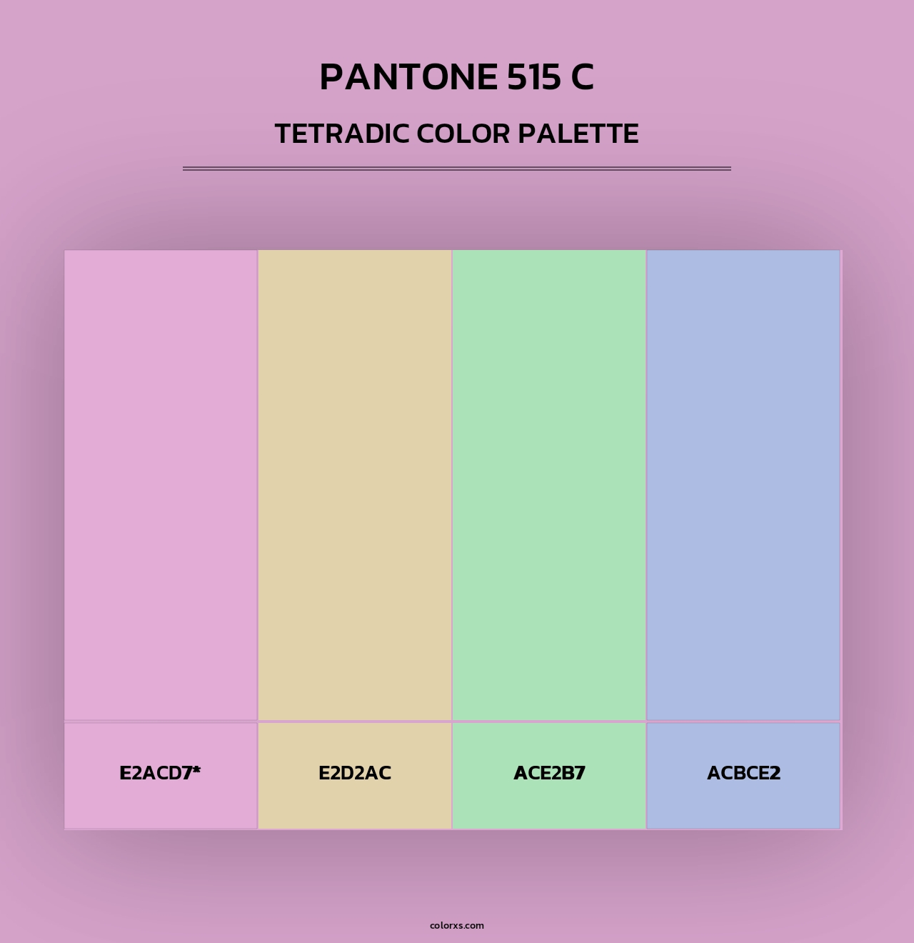 PANTONE 515 C - Tetradic Color Palette