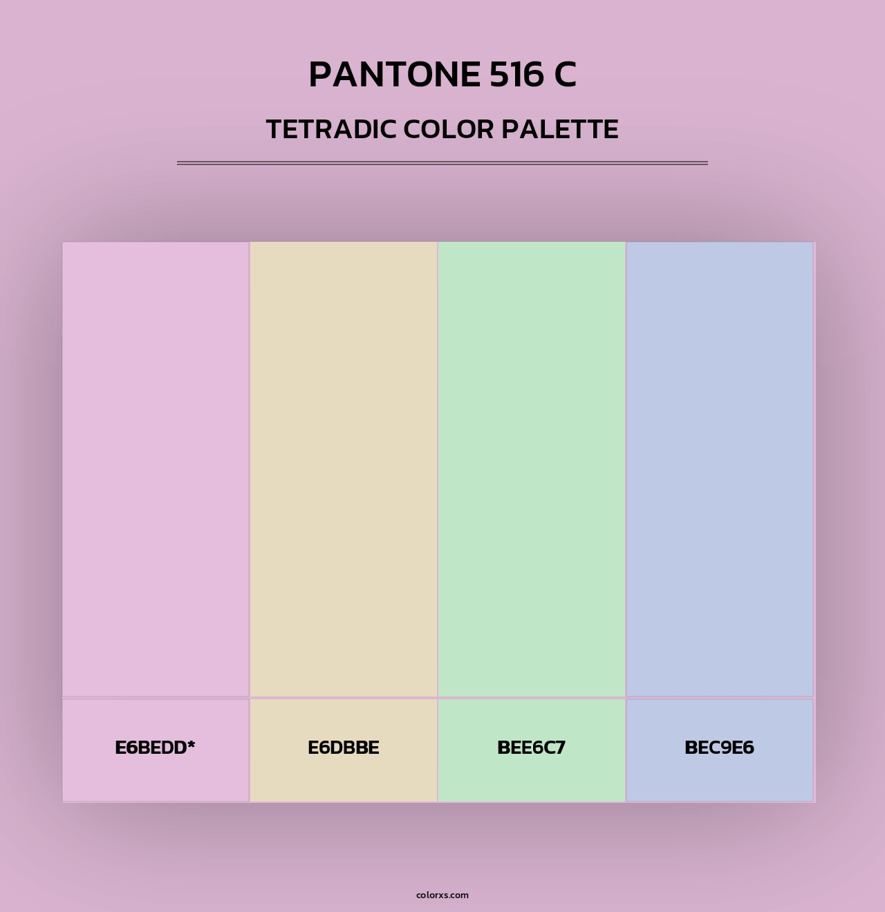 PANTONE 516 C - Tetradic Color Palette