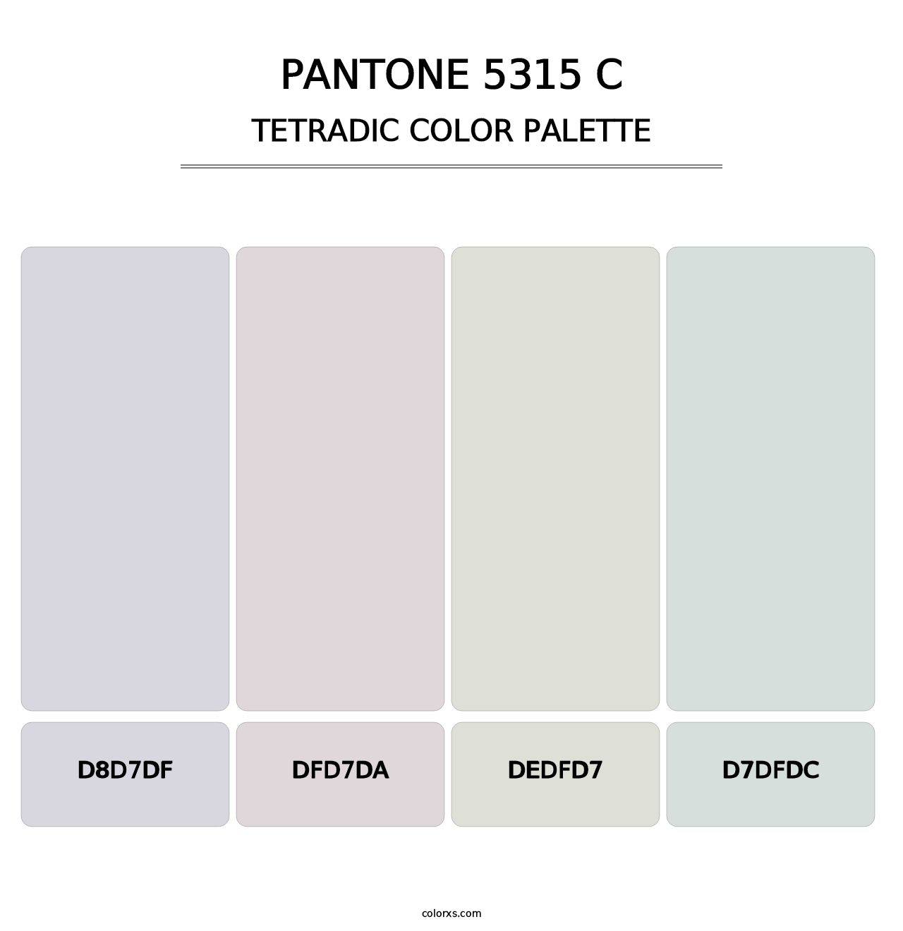 PANTONE 5315 C - Tetradic Color Palette