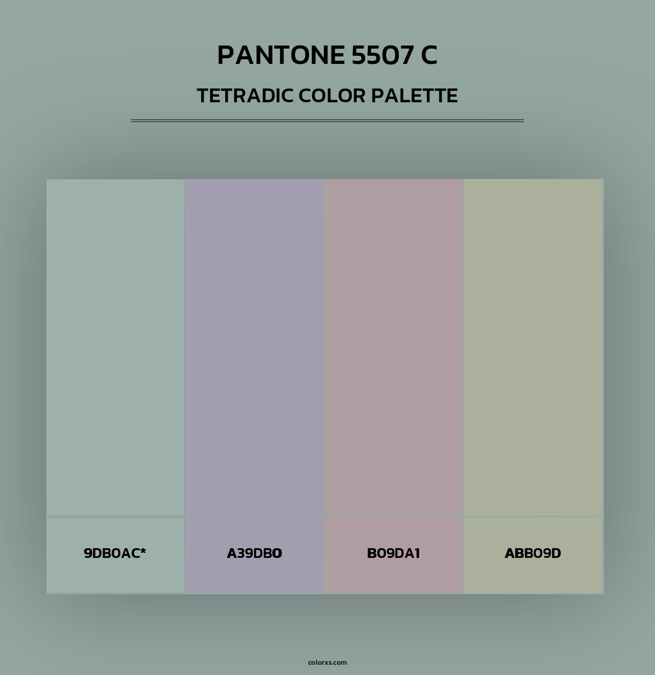 PANTONE 5507 C - Tetradic Color Palette