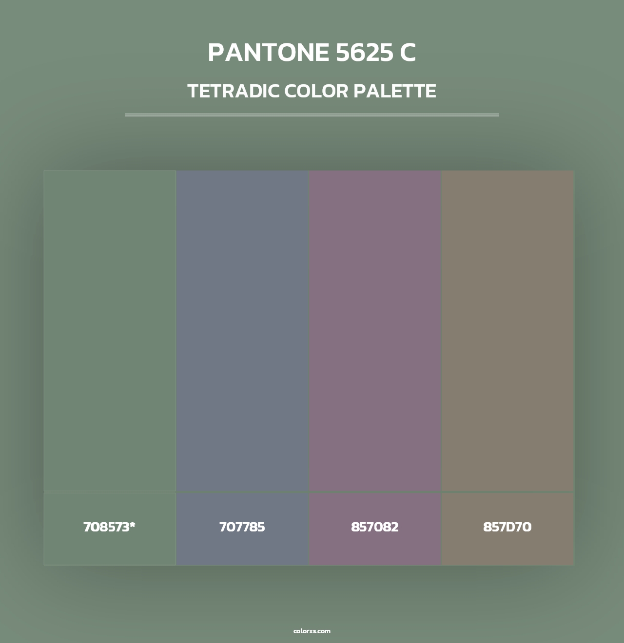 PANTONE 5625 C - Tetradic Color Palette