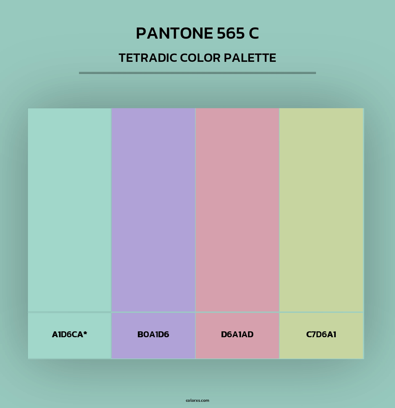 PANTONE 565 C - Tetradic Color Palette