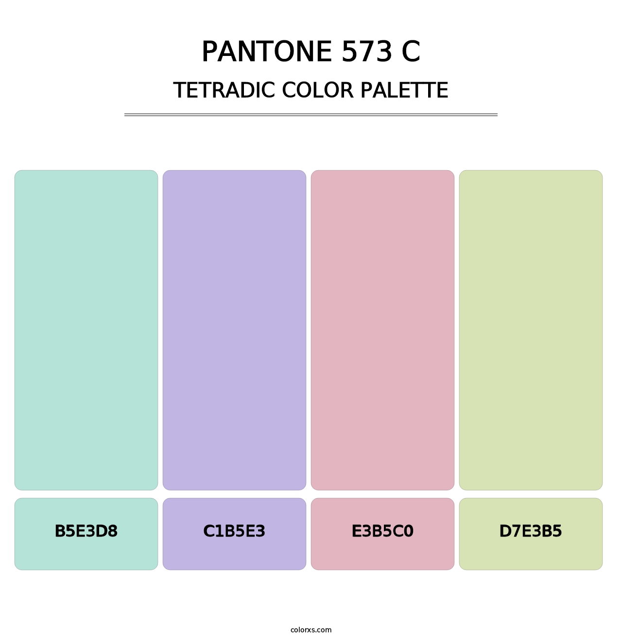 PANTONE 573 C - Tetradic Color Palette