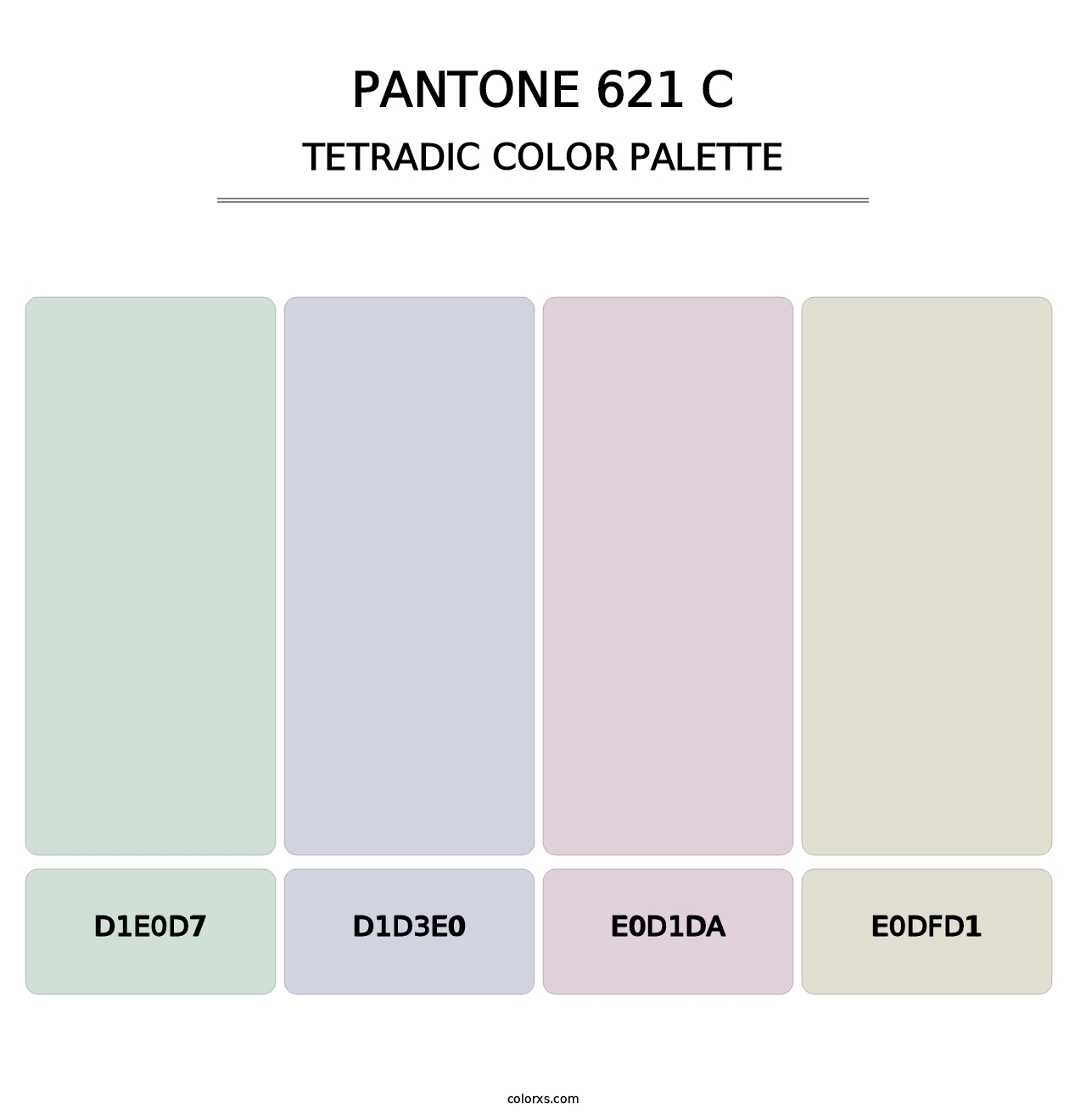 PANTONE 621 C - Tetradic Color Palette