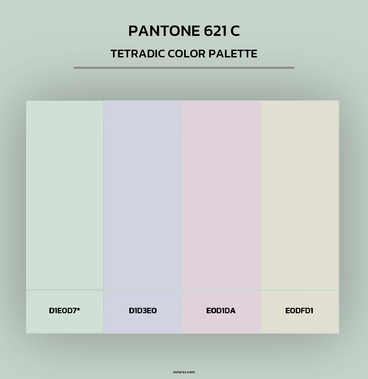 PANTONE 621 C - Tetradic Color Palette