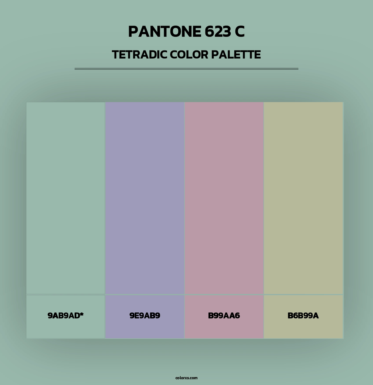 PANTONE 623 C - Tetradic Color Palette