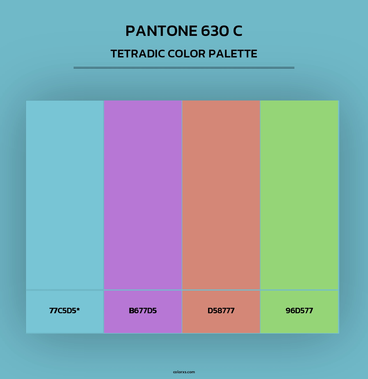PANTONE 630 C - Tetradic Color Palette