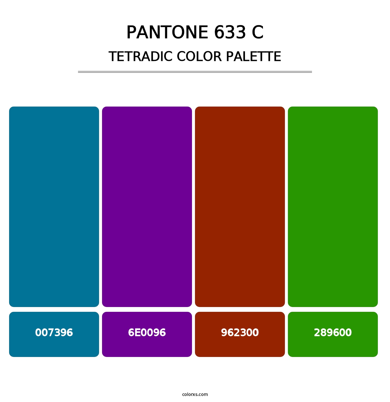 PANTONE 633 C - Tetradic Color Palette