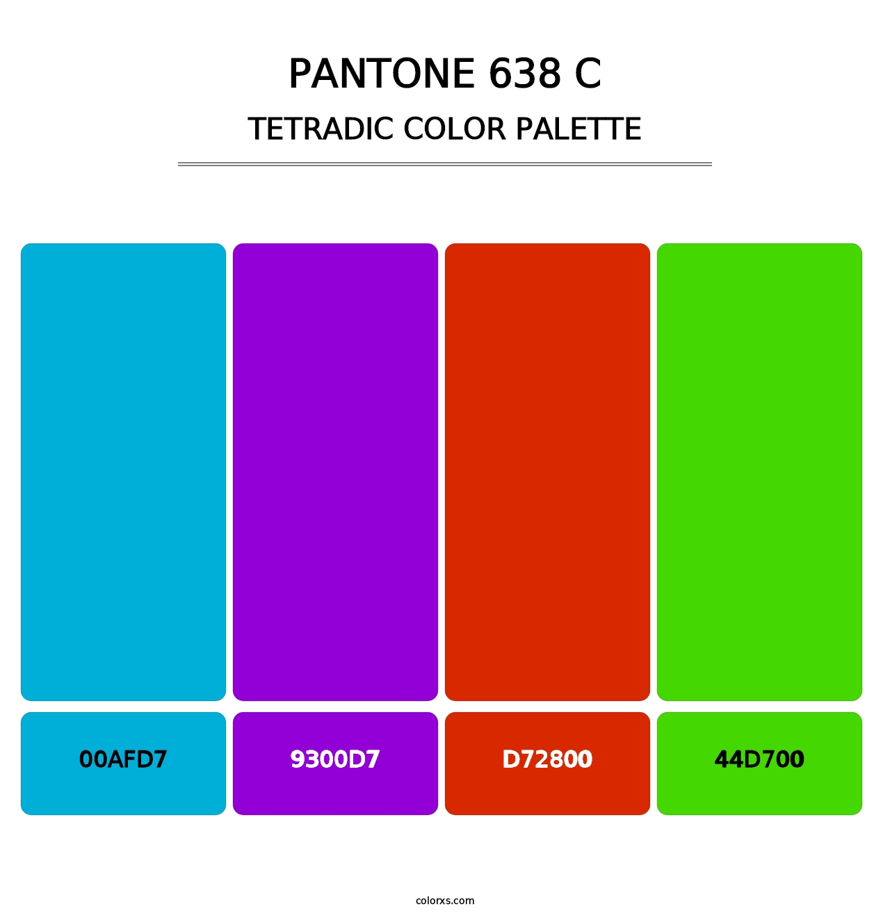 PANTONE 638 C - Tetradic Color Palette