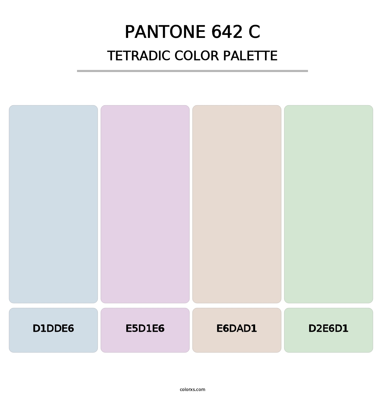 PANTONE 642 C - Tetradic Color Palette