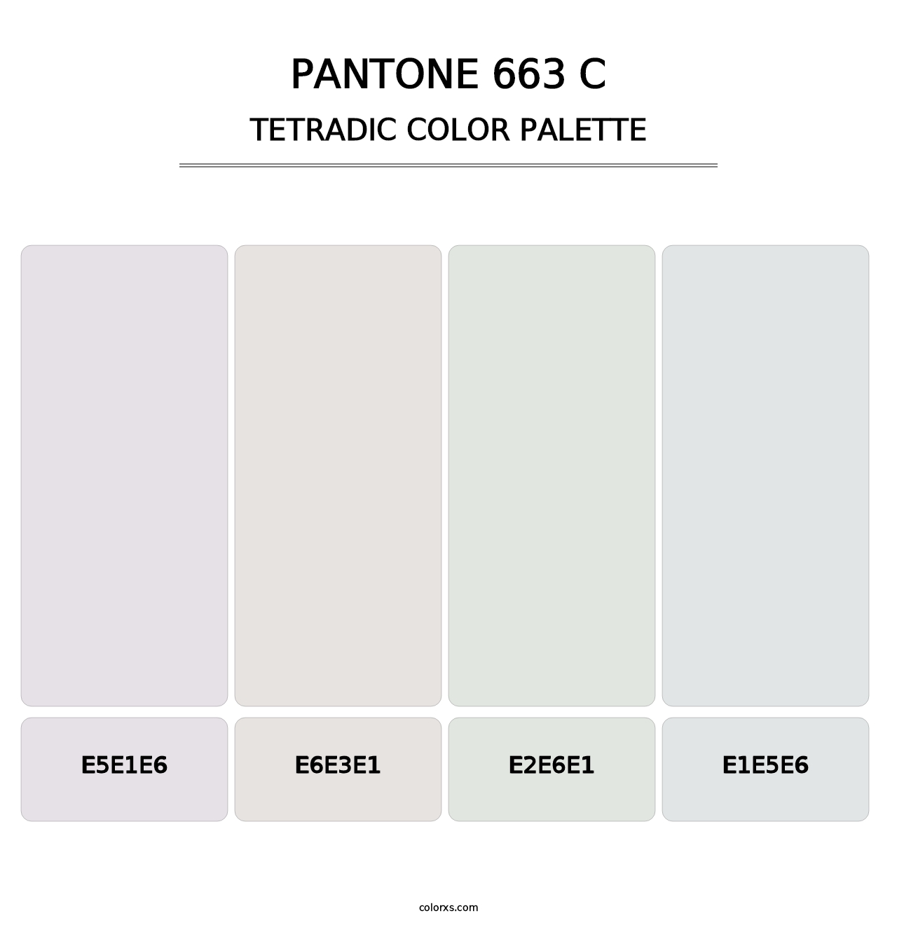 PANTONE 663 C - Tetradic Color Palette