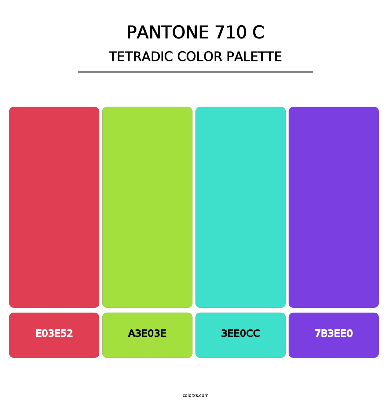 PANTONE 710 C - Tetradic Color Palette