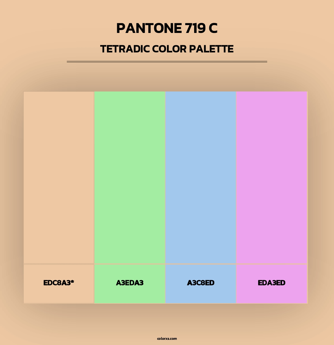 PANTONE 719 C - Tetradic Color Palette