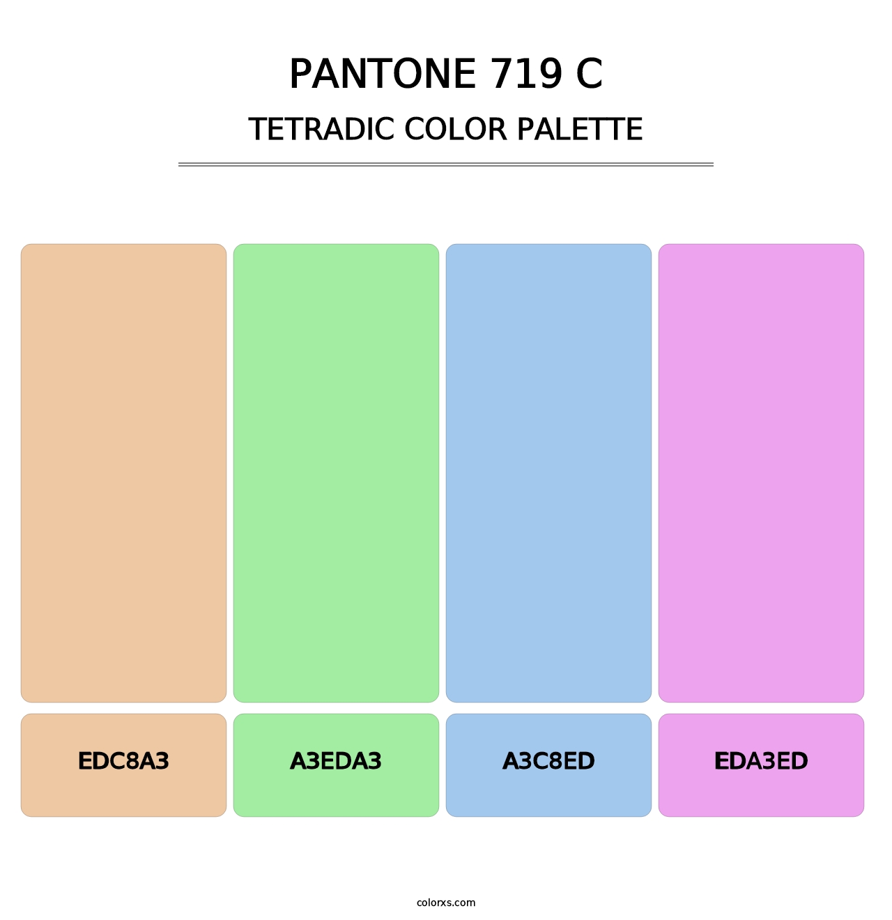 PANTONE 719 C - Tetradic Color Palette