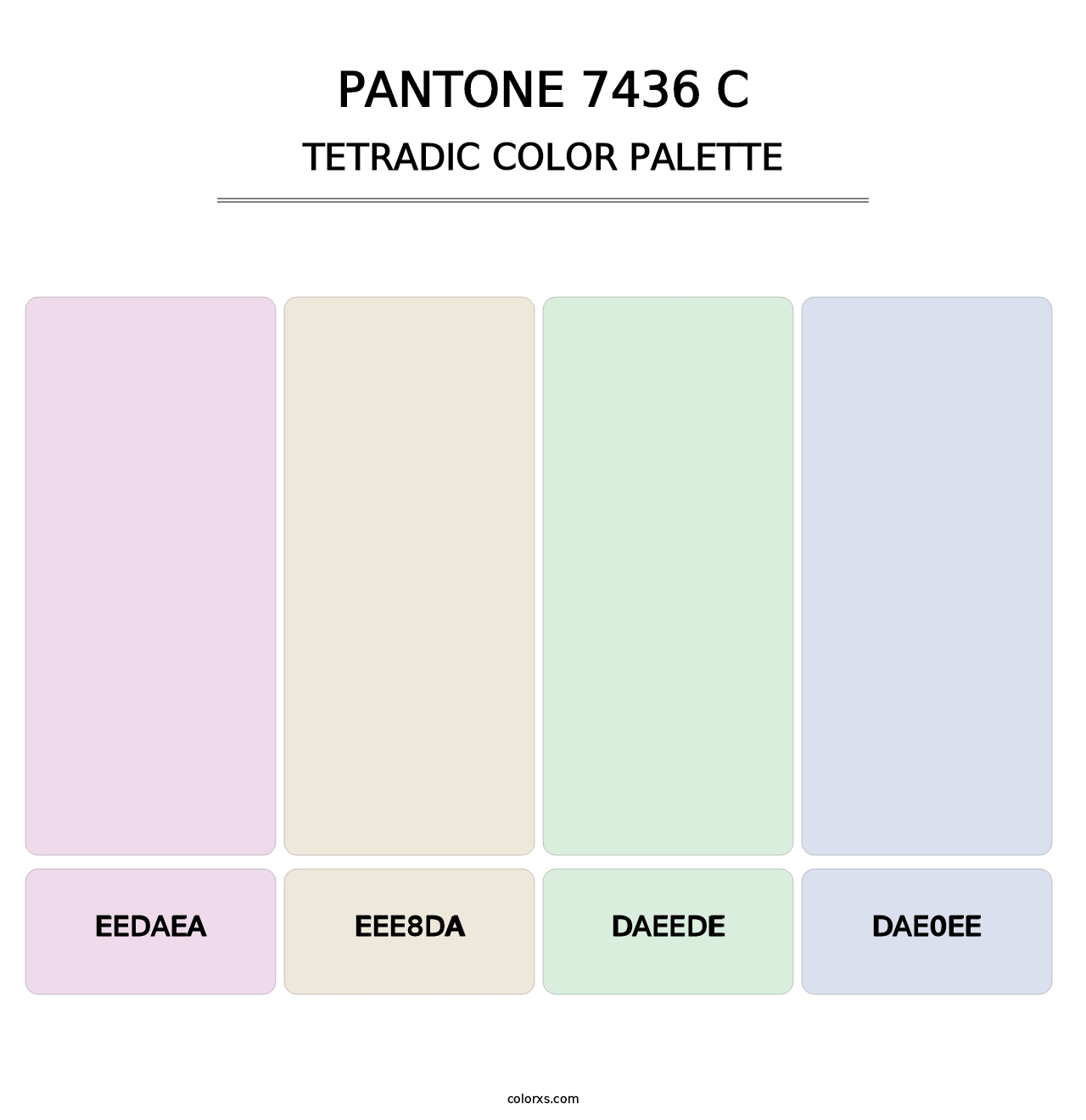 PANTONE 7436 C - Tetradic Color Palette