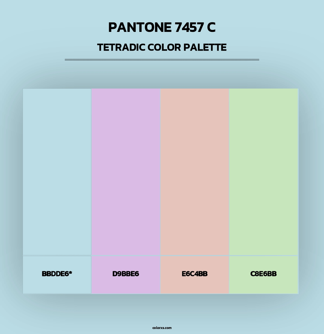 PANTONE 7457 C - Tetradic Color Palette