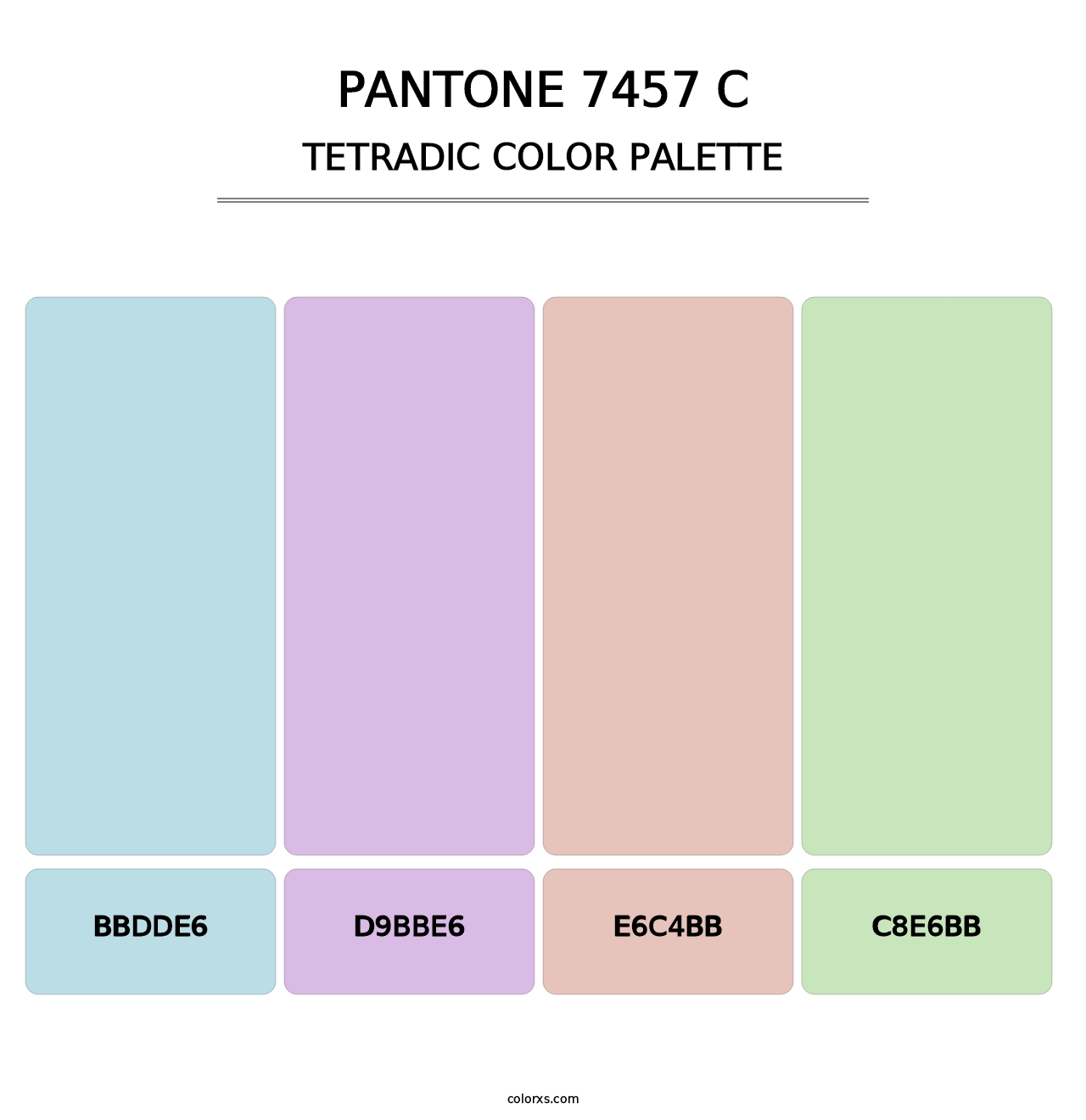 PANTONE 7457 C - Tetradic Color Palette