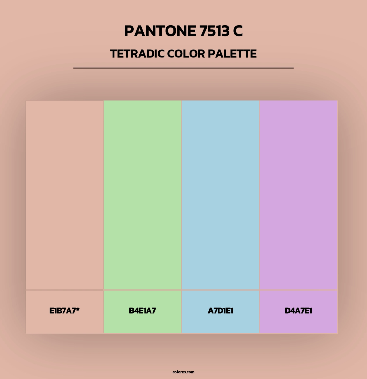PANTONE 7513 C - Tetradic Color Palette