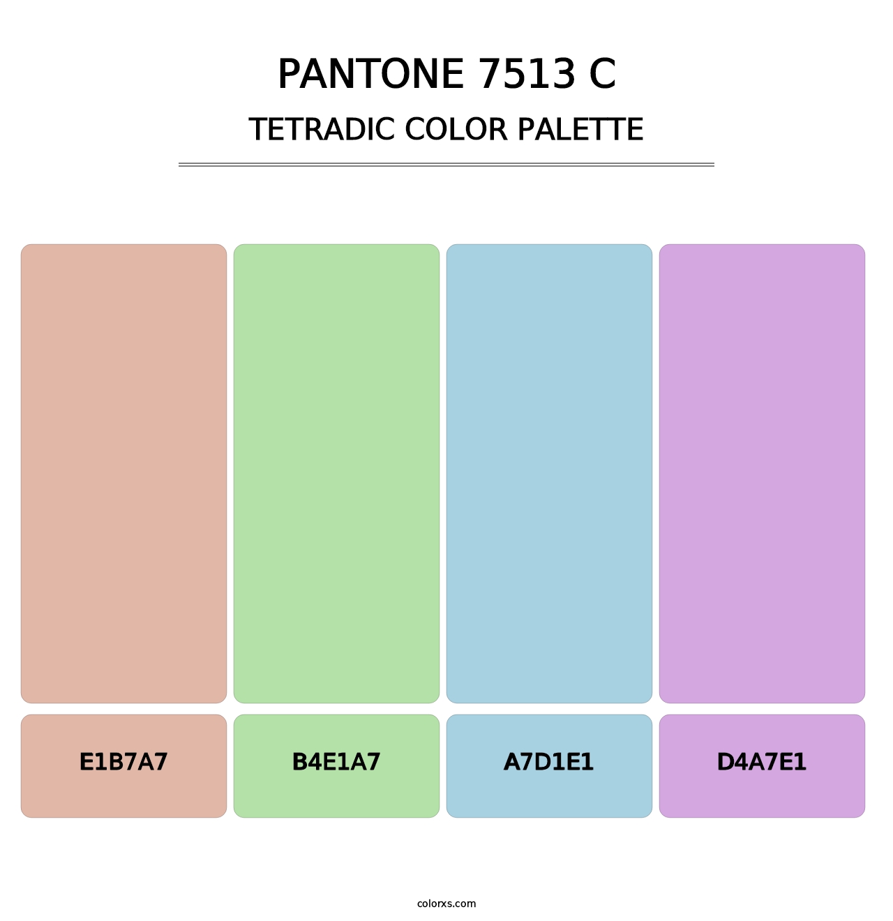 PANTONE 7513 C - Tetradic Color Palette