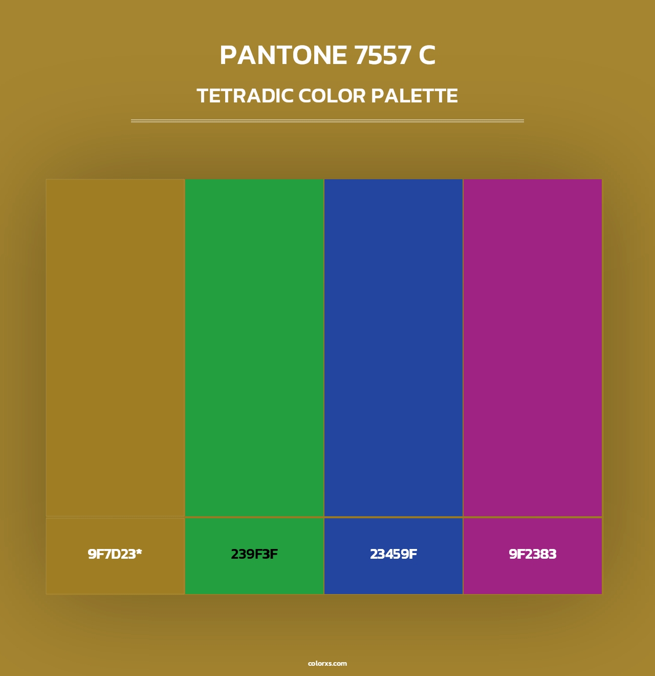 PANTONE 7557 C - Tetradic Color Palette