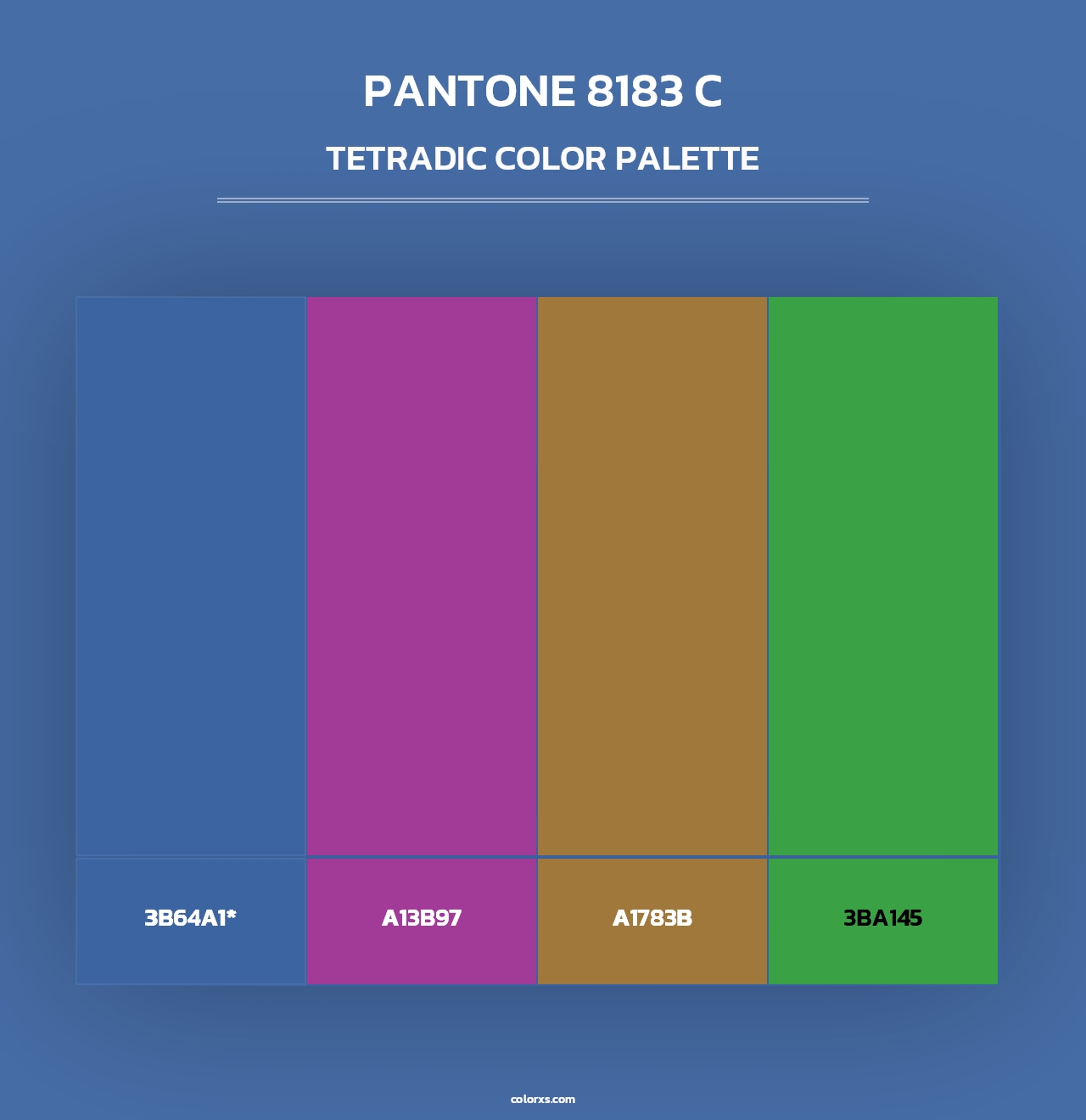 PANTONE 8183 C - Tetradic Color Palette