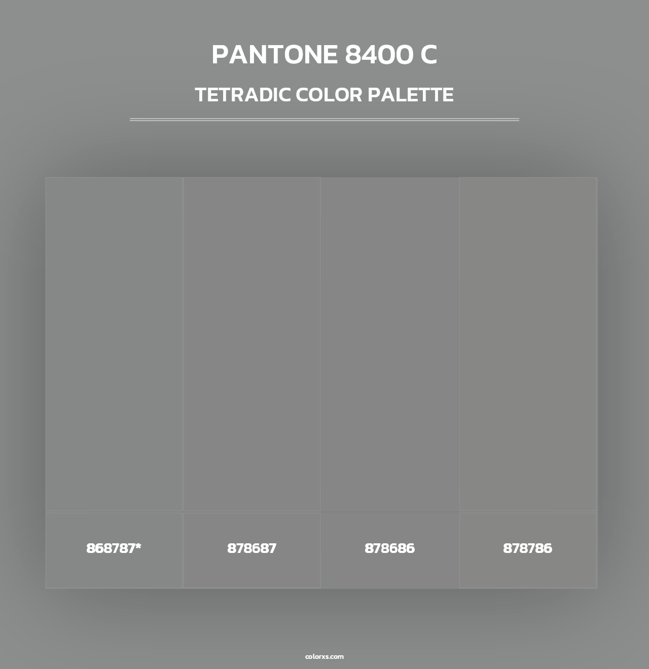 PANTONE 8400 C - Tetradic Color Palette