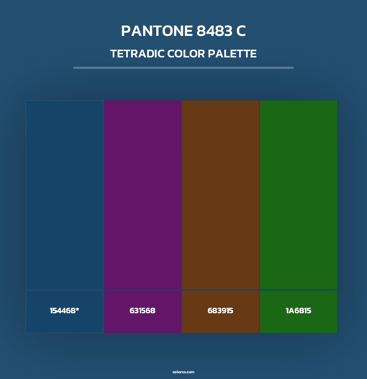 PANTONE 8483 C - Tetradic Color Palette