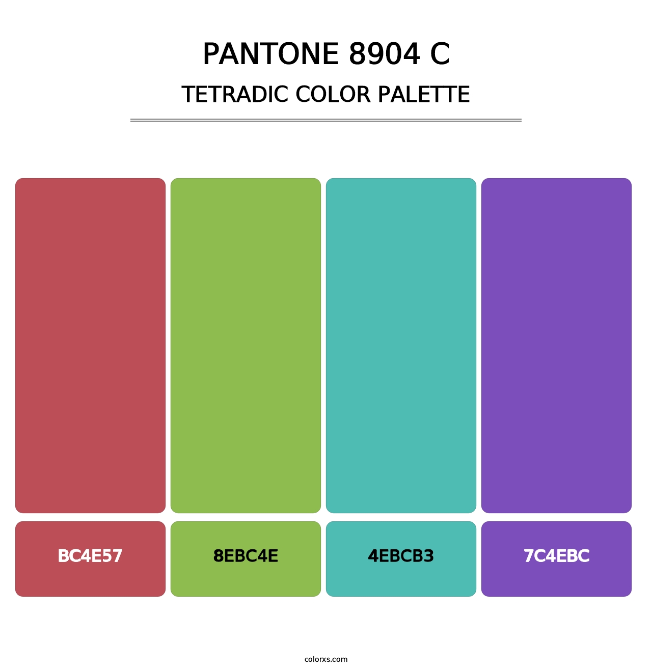 PANTONE 8904 C - Tetradic Color Palette