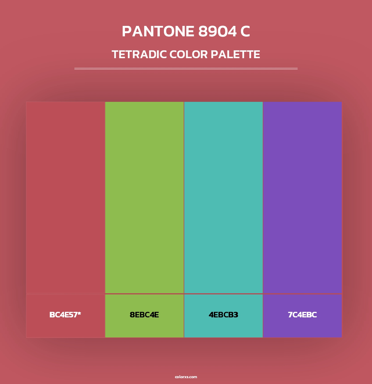 PANTONE 8904 C - Tetradic Color Palette