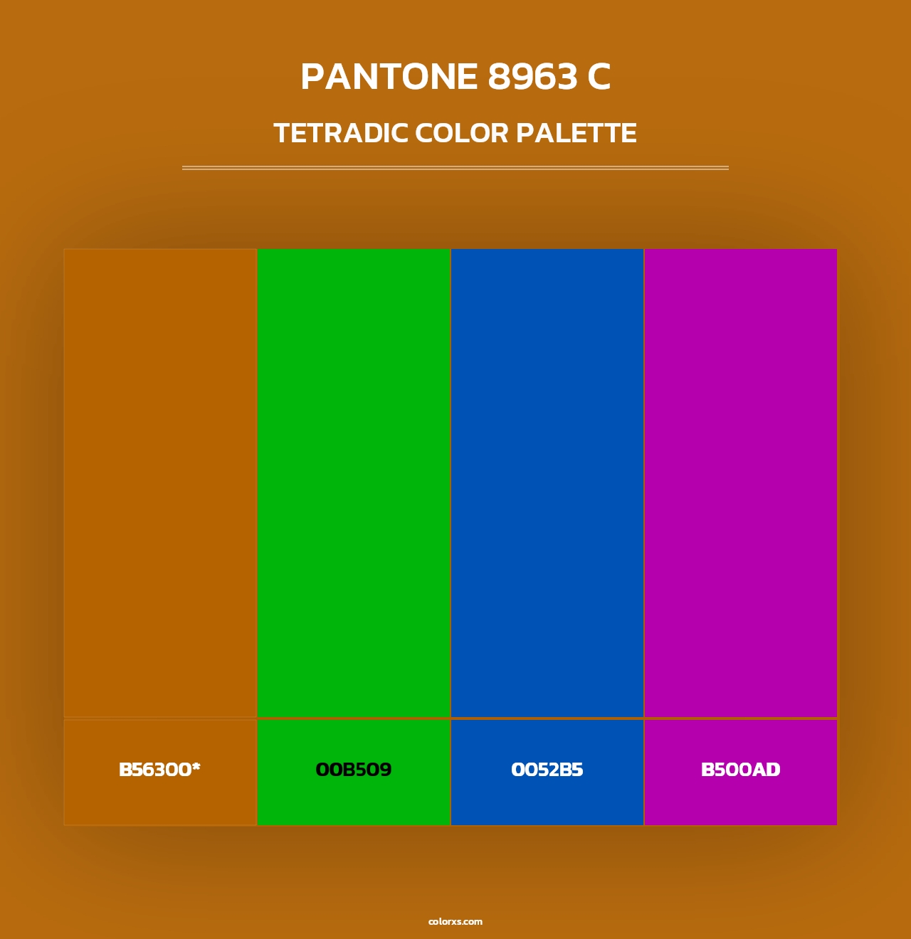 PANTONE 8963 C - Tetradic Color Palette