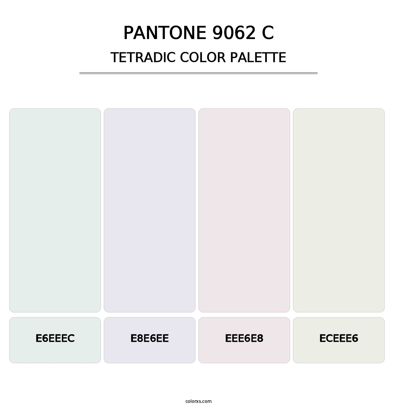 PANTONE 9062 C - Tetradic Color Palette