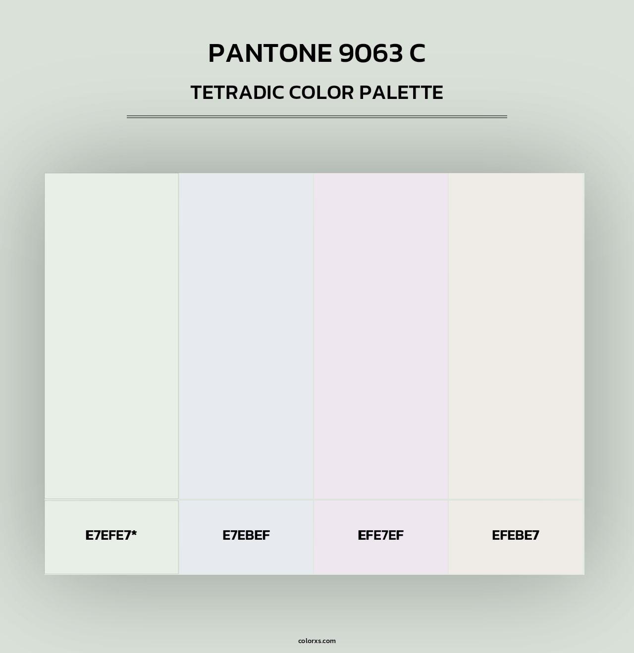 PANTONE 9063 C - Tetradic Color Palette