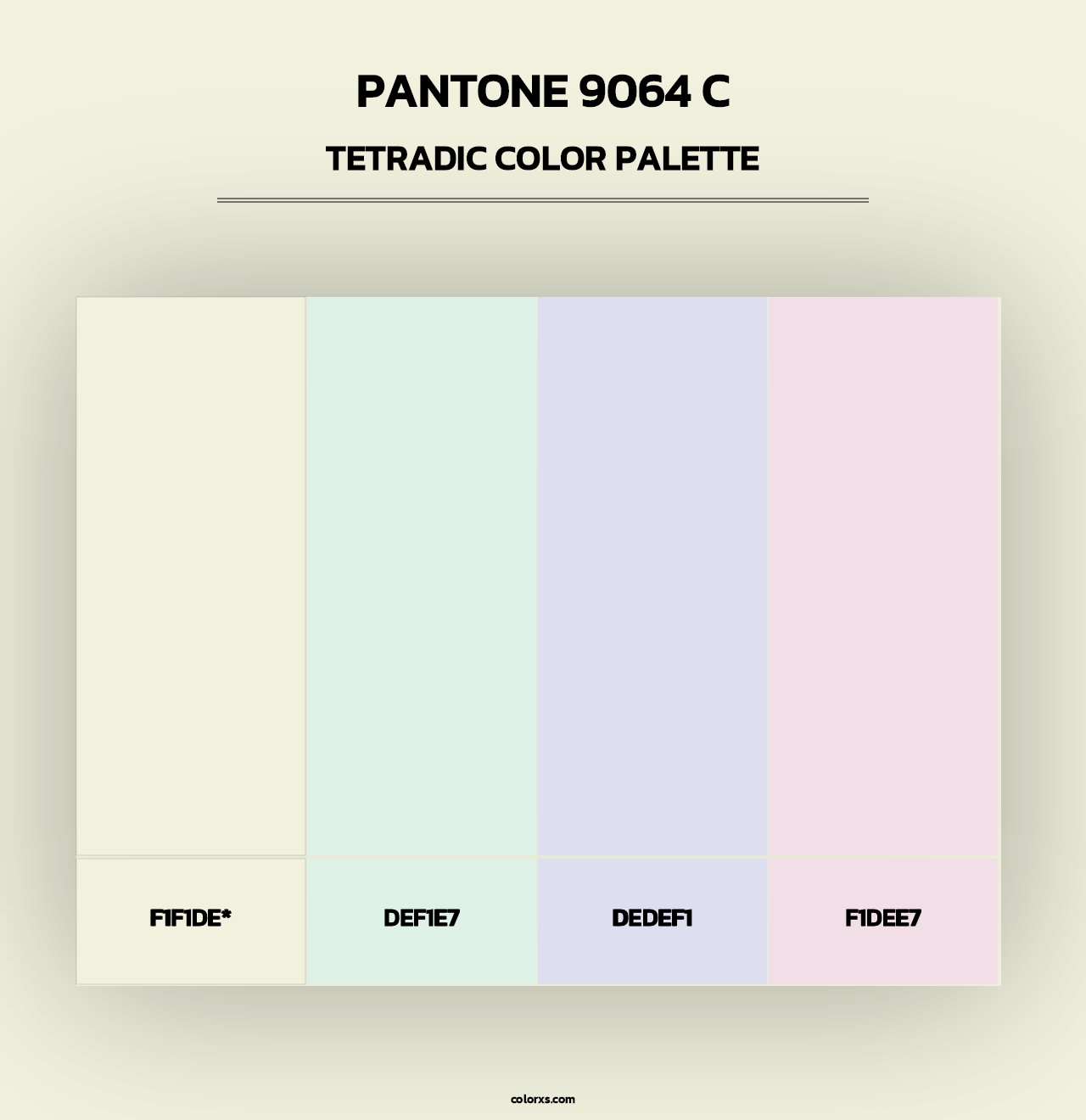 PANTONE 9064 C - Tetradic Color Palette