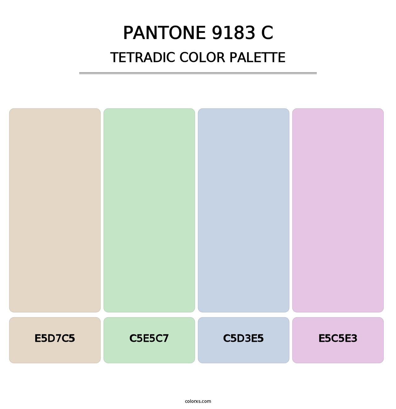 PANTONE 9183 C - Tetradic Color Palette