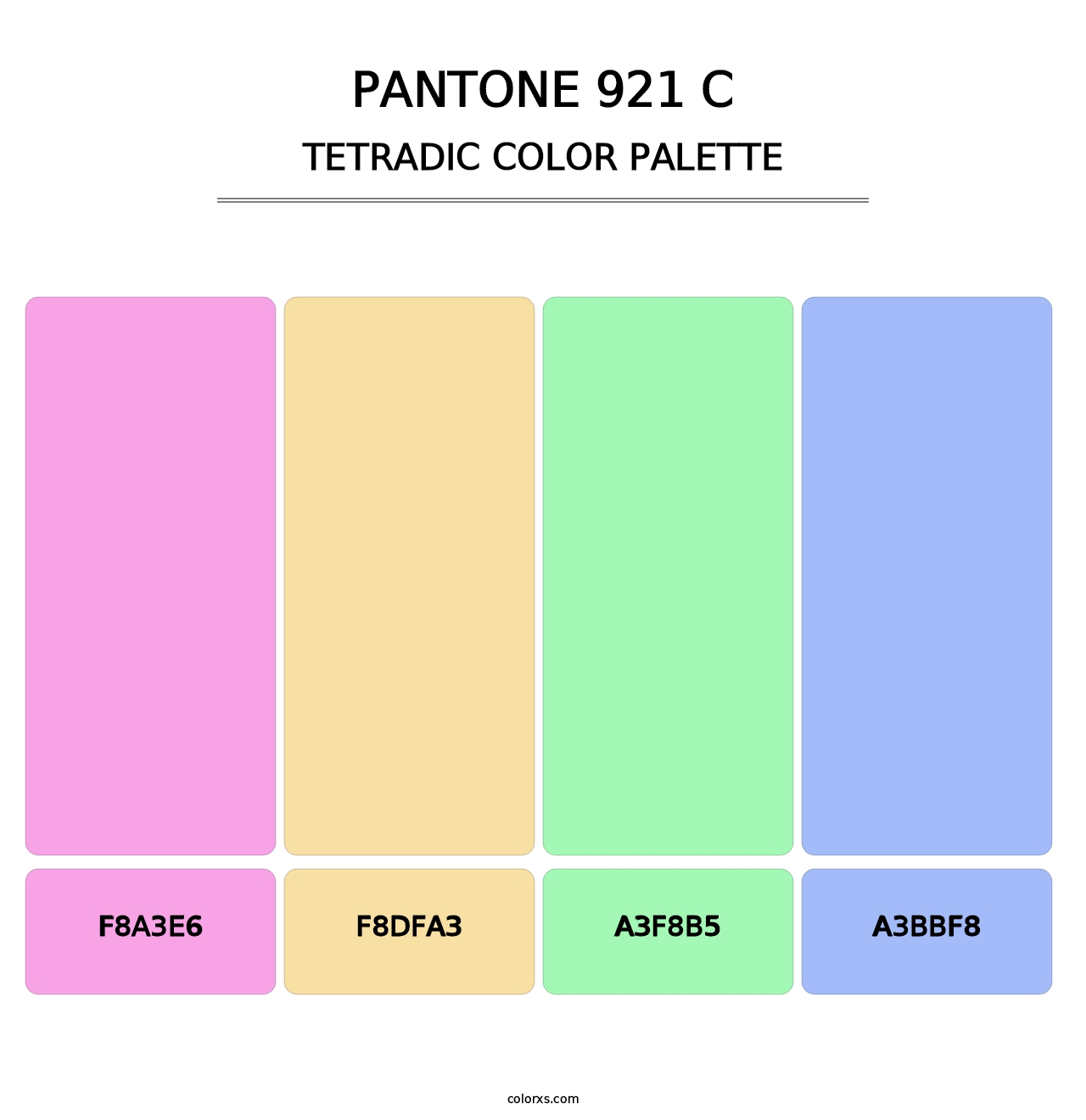 PANTONE 921 C - Tetradic Color Palette