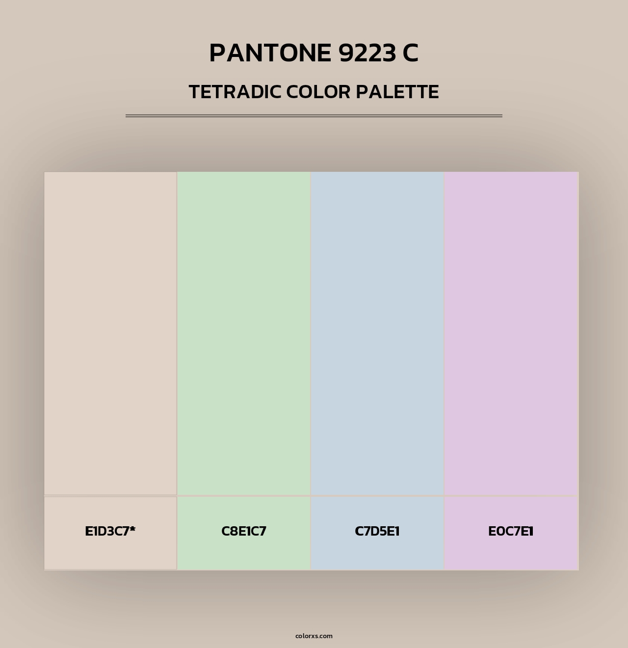 PANTONE 9223 C - Tetradic Color Palette