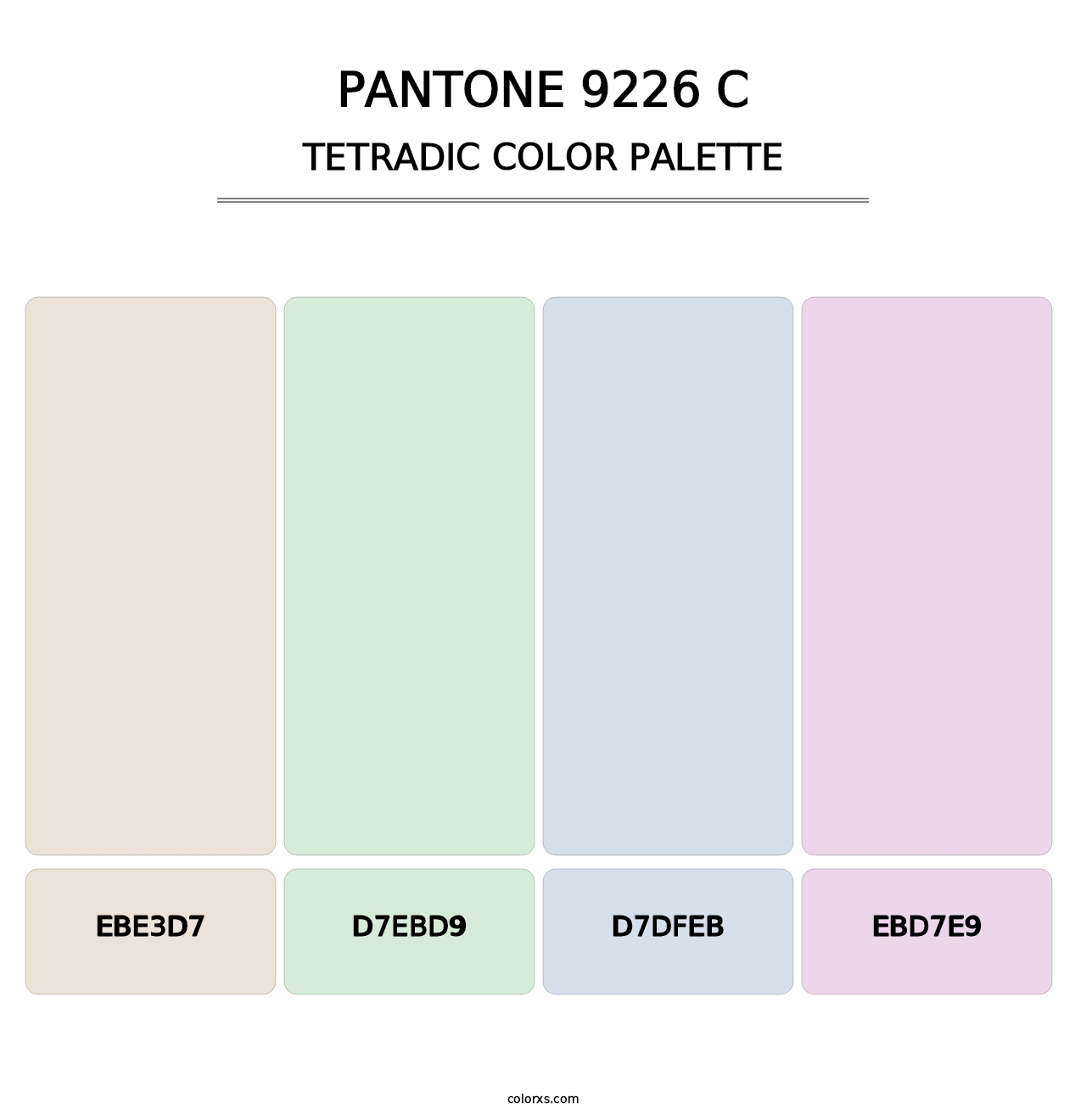 PANTONE 9226 C - Tetradic Color Palette