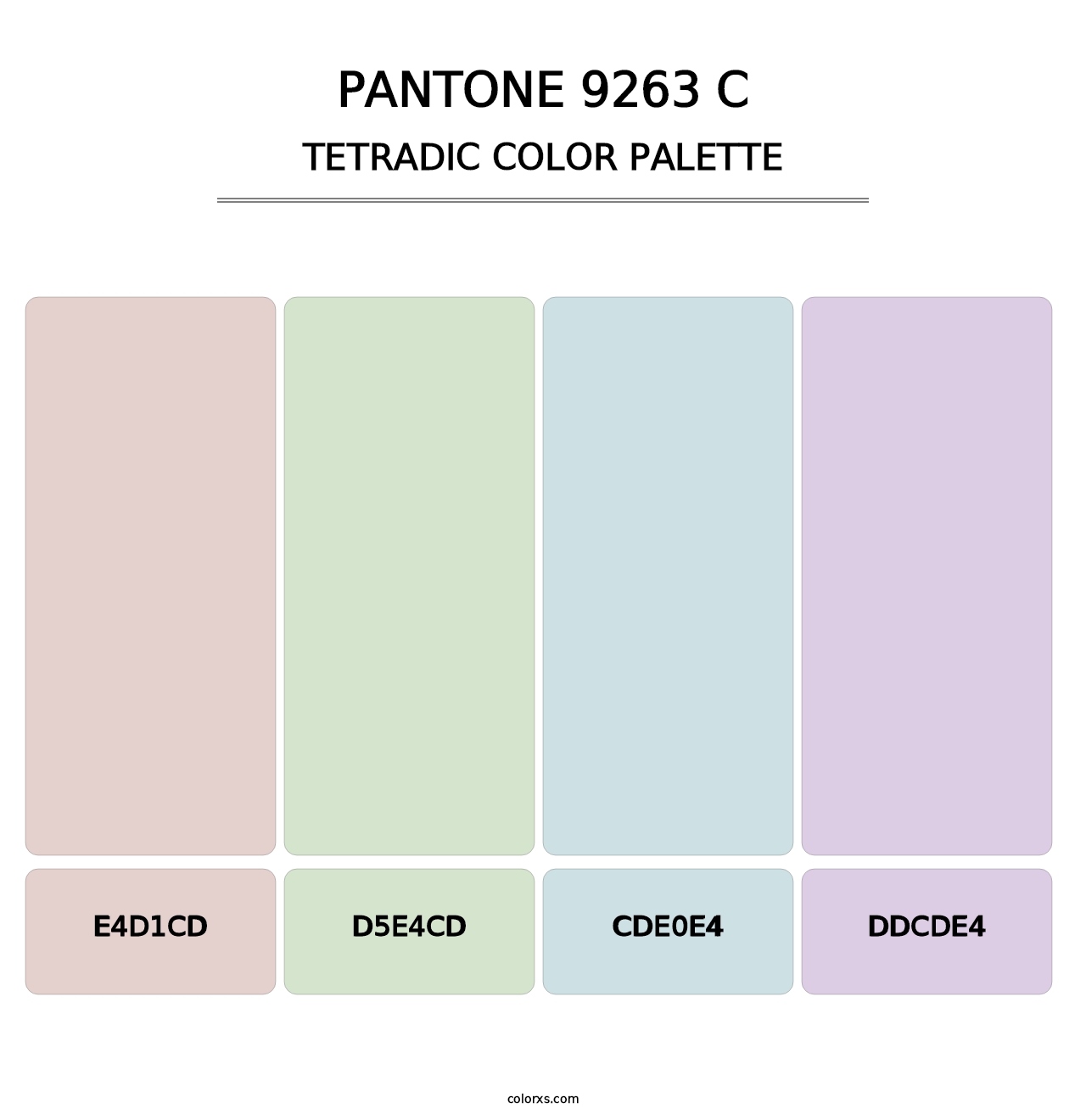 PANTONE 9263 C - Tetradic Color Palette
