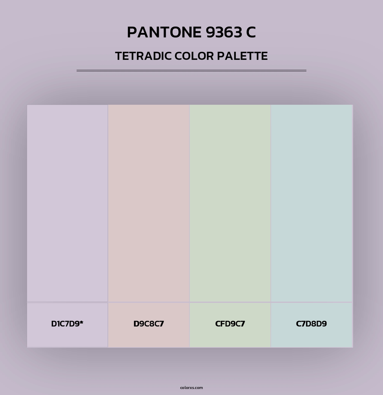 PANTONE 9363 C - Tetradic Color Palette