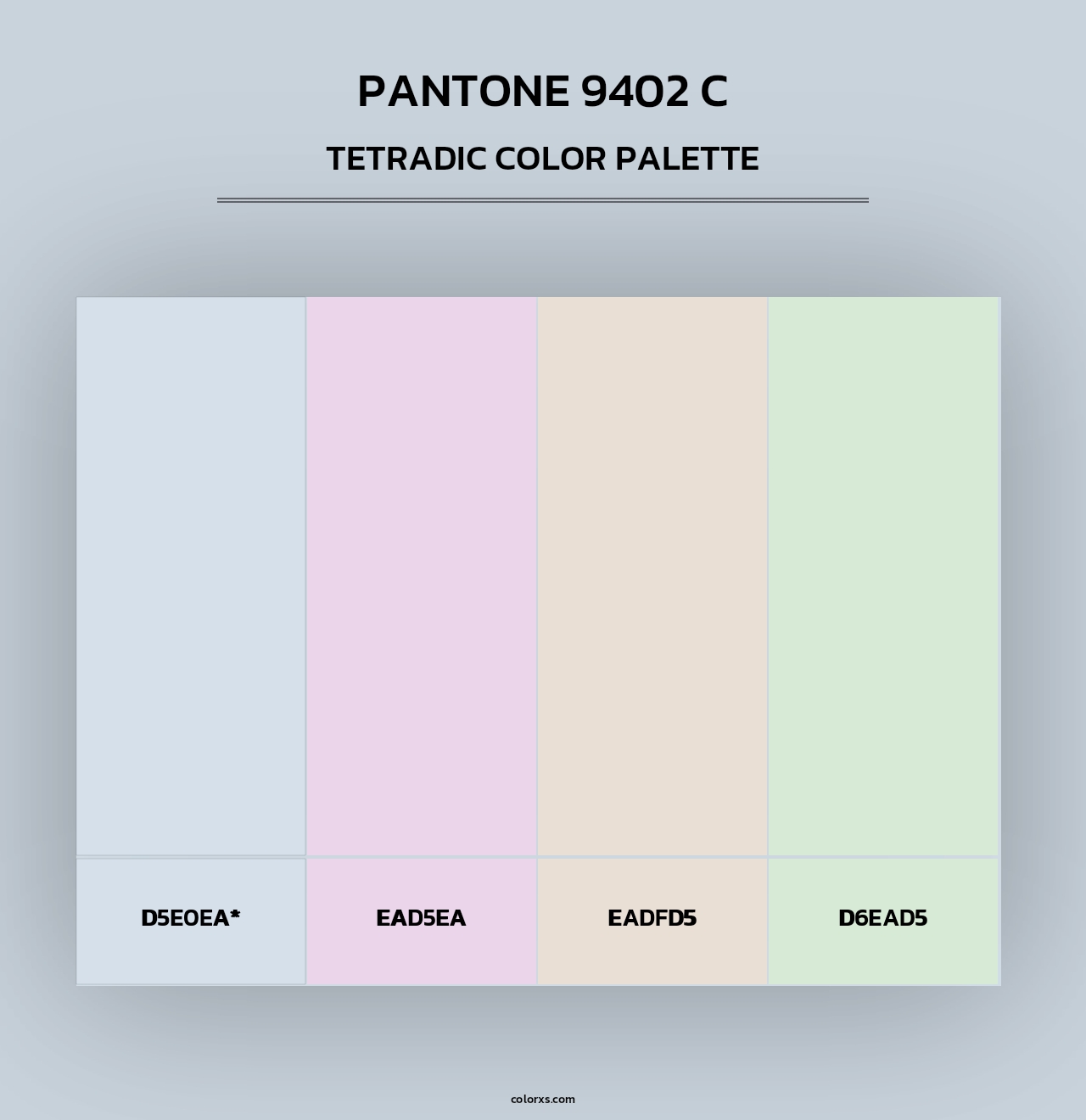 PANTONE 9402 C - Tetradic Color Palette