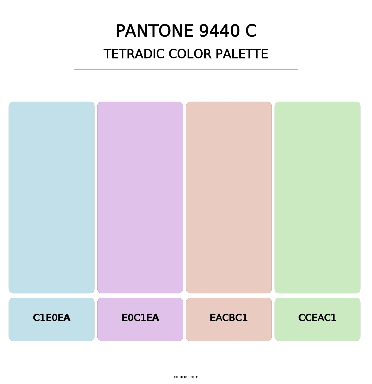 PANTONE 9440 C - Tetradic Color Palette