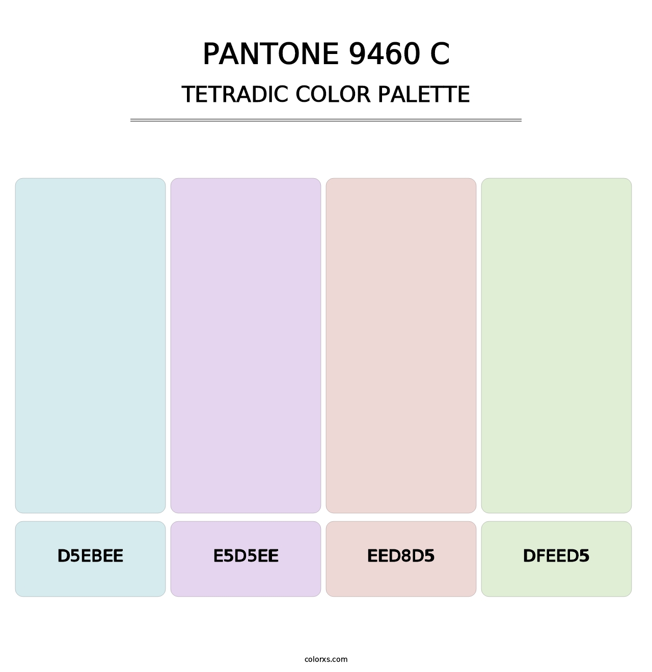 PANTONE 9460 C - Tetradic Color Palette