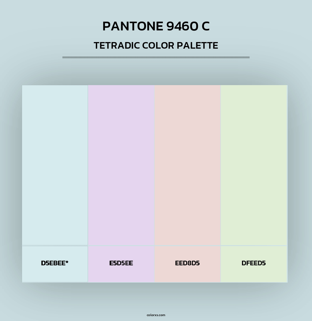PANTONE 9460 C - Tetradic Color Palette