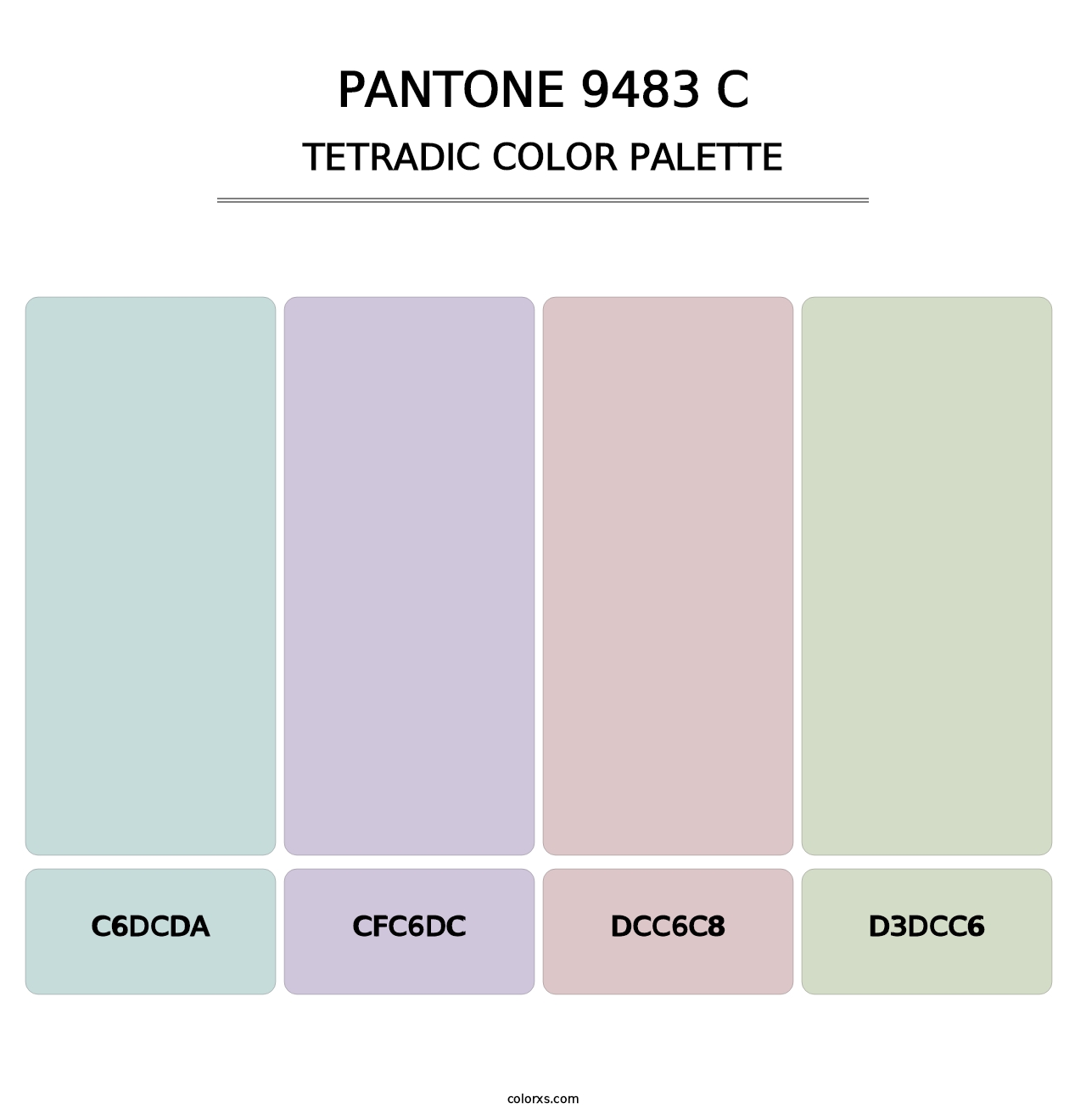 PANTONE 9483 C - Tetradic Color Palette