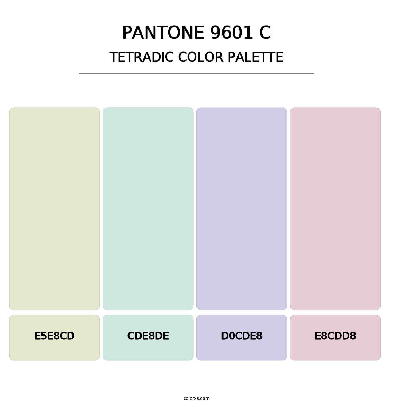 PANTONE 9601 C - Tetradic Color Palette