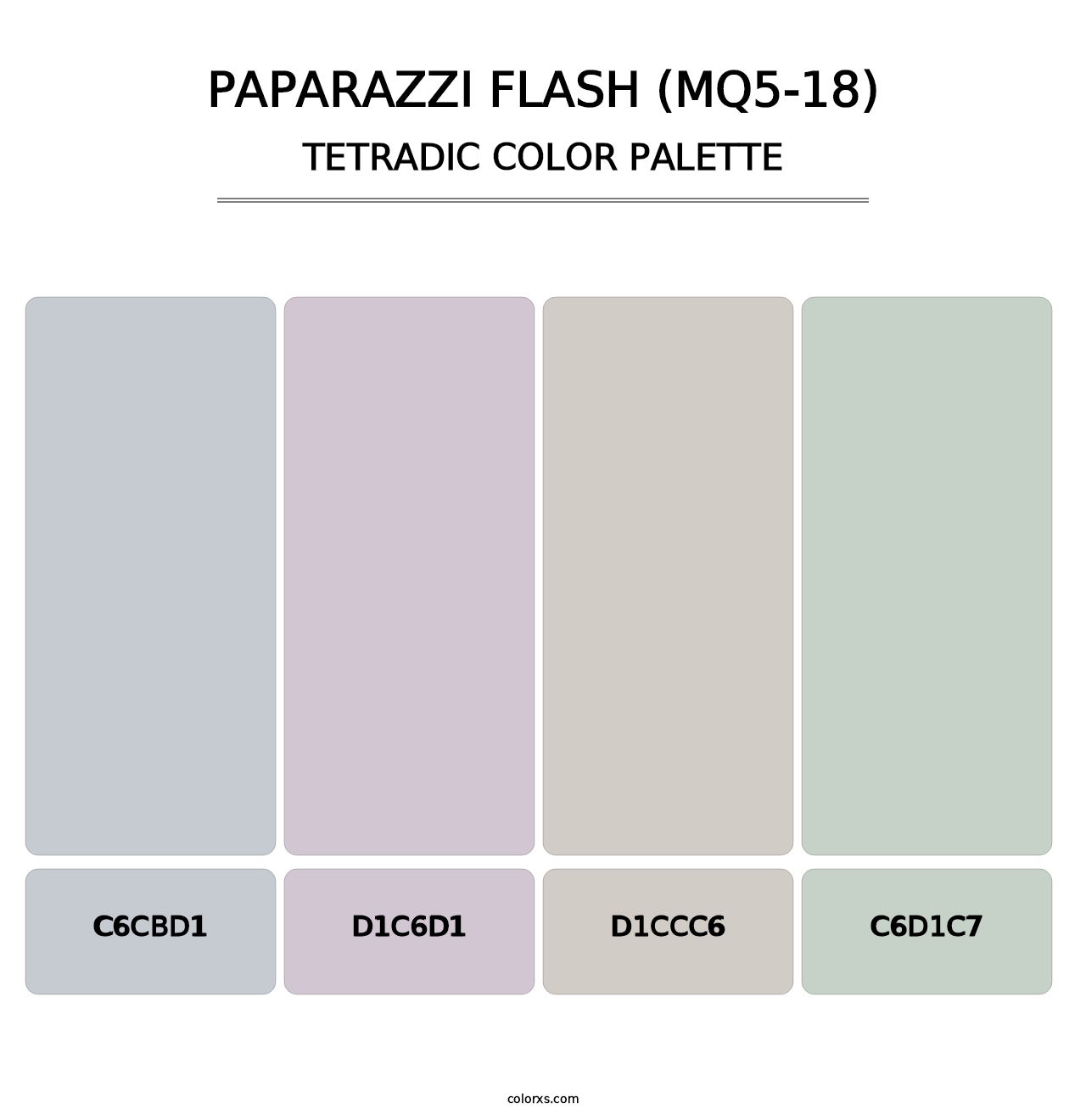 Paparazzi Flash (MQ5-18) - Tetradic Color Palette